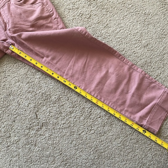 Madewell Tapered Yoke High Rise Jeans Rosewood Pink 26 AJ483 Pant Straight Leg - Picture 11 of 15